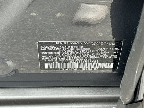 New 2026 Subaru Outback Wilderness AWD/4WD image 36