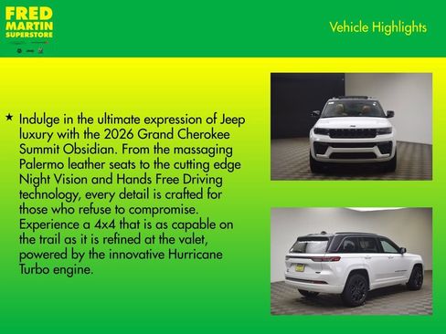 New 2026 Jeep Grand Cherokee Summit AWD/4WD image 7