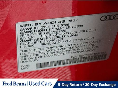 Used 2023 Audi Q3 2.0T Premium w/ Black Optic Sport Package image 34