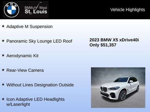 Used 2023 BMW X5 xDrive40i w/ Executive Package AWD/4WD image 24