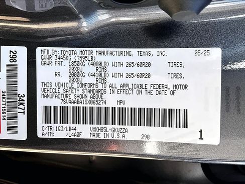 Used 2025 Toyota Sequoia 1794 Edition AWD/4WD image 37