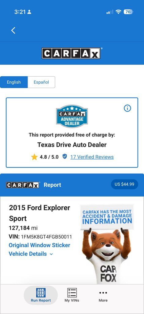 Used 2015 Ford Explorer Sport w/ Equipment Group 401A AWD/4WD image 32