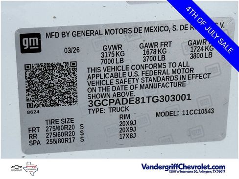 New 2026 Chevrolet Silverado 1500 RST w/ Texas Edition Plus RWD image 21