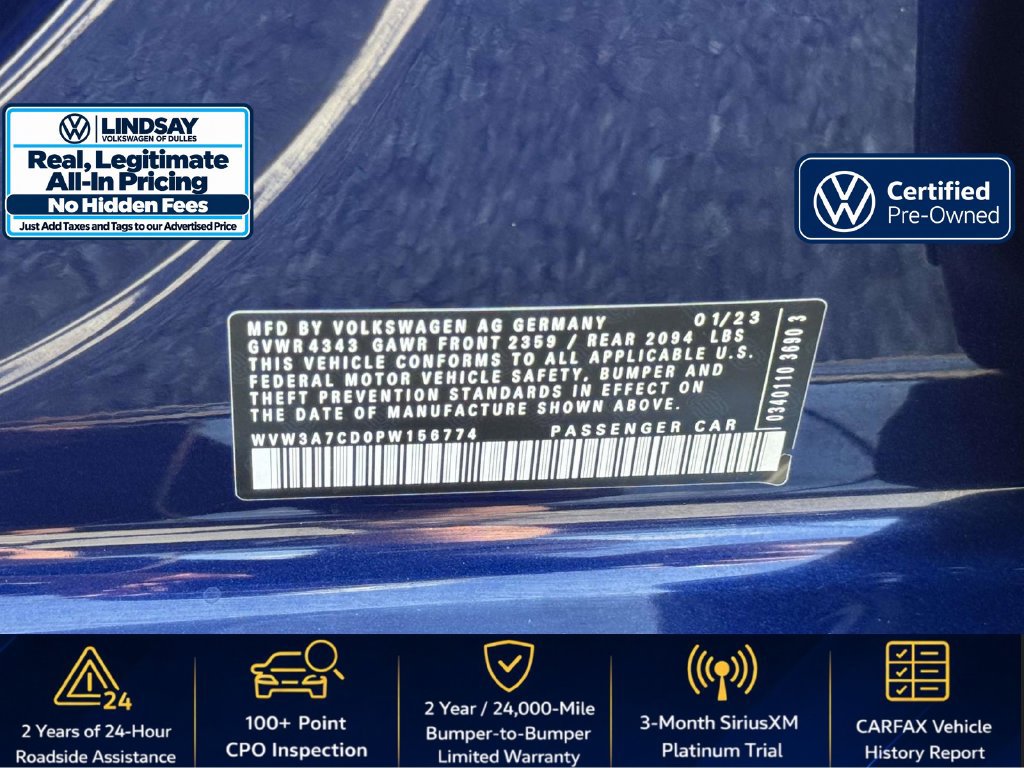 Certified 2023 Volkswagen GTI SE FWD image 27