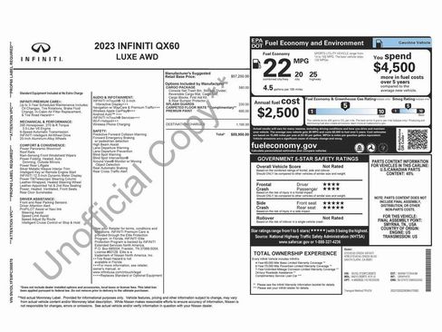 Used 2023 INFINITI QX60 Luxe w/ Cargo Package image 4