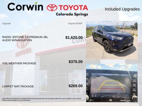 Used 2019 Toyota RAV4 XSE w/ XSE Weather Package AWD/4WD image 4