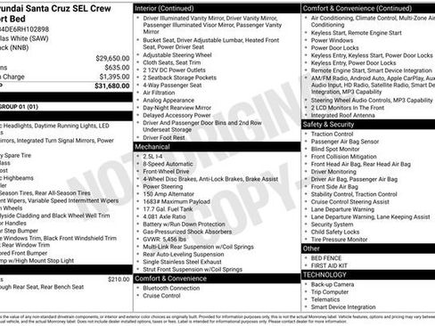 Used 2024 Hyundai Santa Cruz SEL FWD image 6
