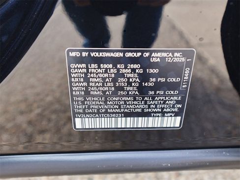 New 2026 Volkswagen Atlas SE image 31