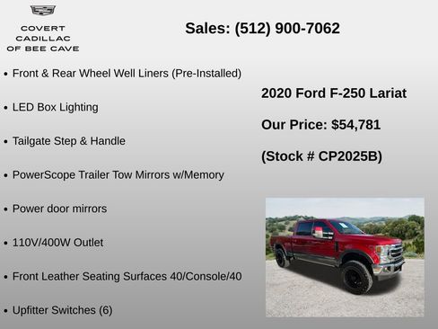 Used 2020 Ford F250 Lariat w/ Lariat Ultimate Package AWD/4WD image 36