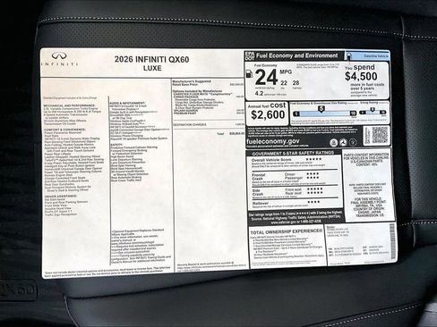 New 2026 INFINITI QX60 Luxe w/ Cargo Package image 43