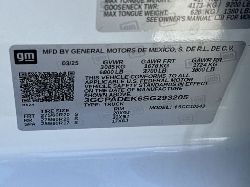 Certified 2025 Chevrolet Silverado 1500 RST w/ Protection Package image 34