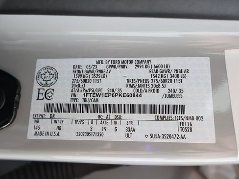 Used 2023 Ford F150 Lariat w/ Equipment Group 502A High AWD/4WD image 62