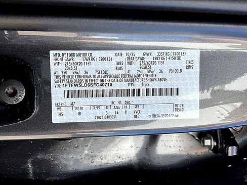 New 2025 Ford F150 Lariat w/ Equipment Group 501A Mid image 8