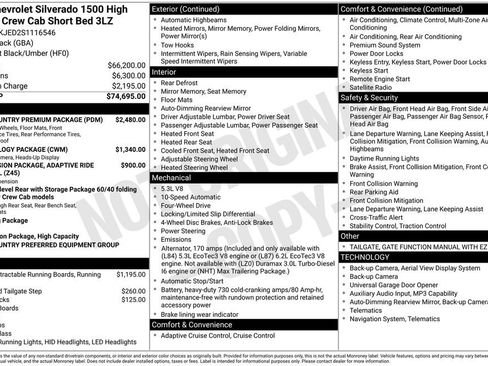 Certified 2025 Chevrolet Silverado 1500 High Country w/ High Country Premium Package AWD/4WD image 14