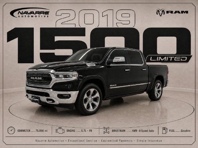 Used 2019 RAM 1500 Limited w/ Bed Utility Group AWD/4WD image 1