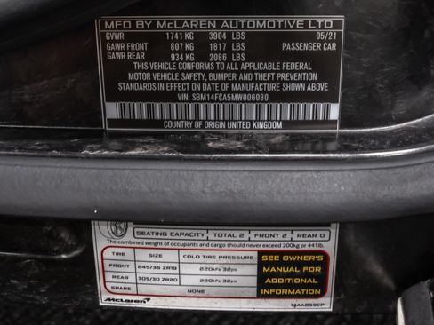 Used 2021 McLaren 720S Performance RWD image 84