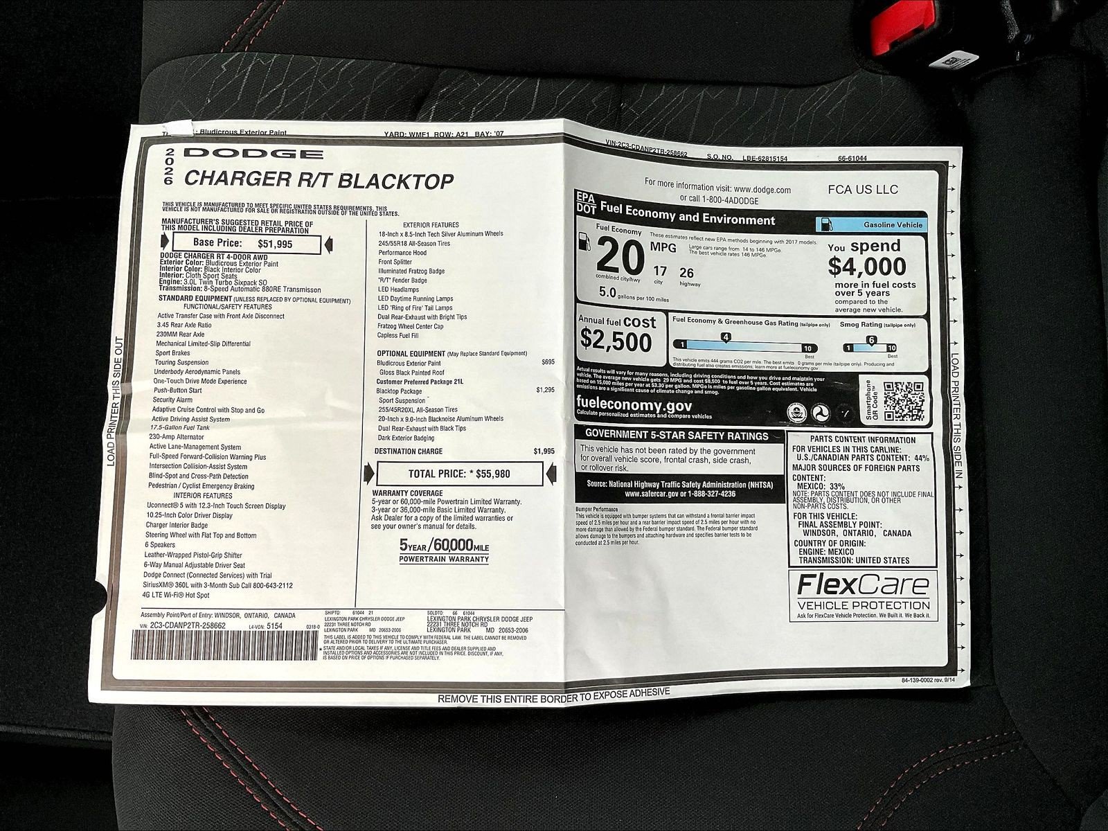 New 2026 Dodge Charger R/T w/ Blacktop Package AWD/4WD image 14