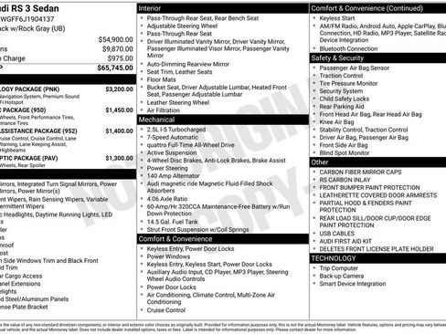 Used 2018 Audi RS 3 2.5T w/ Technology Package image 22