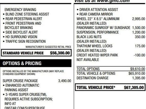 Used 2024 GMC Acadia Denali w/ Super Cruise Package AWD/4WD image 2