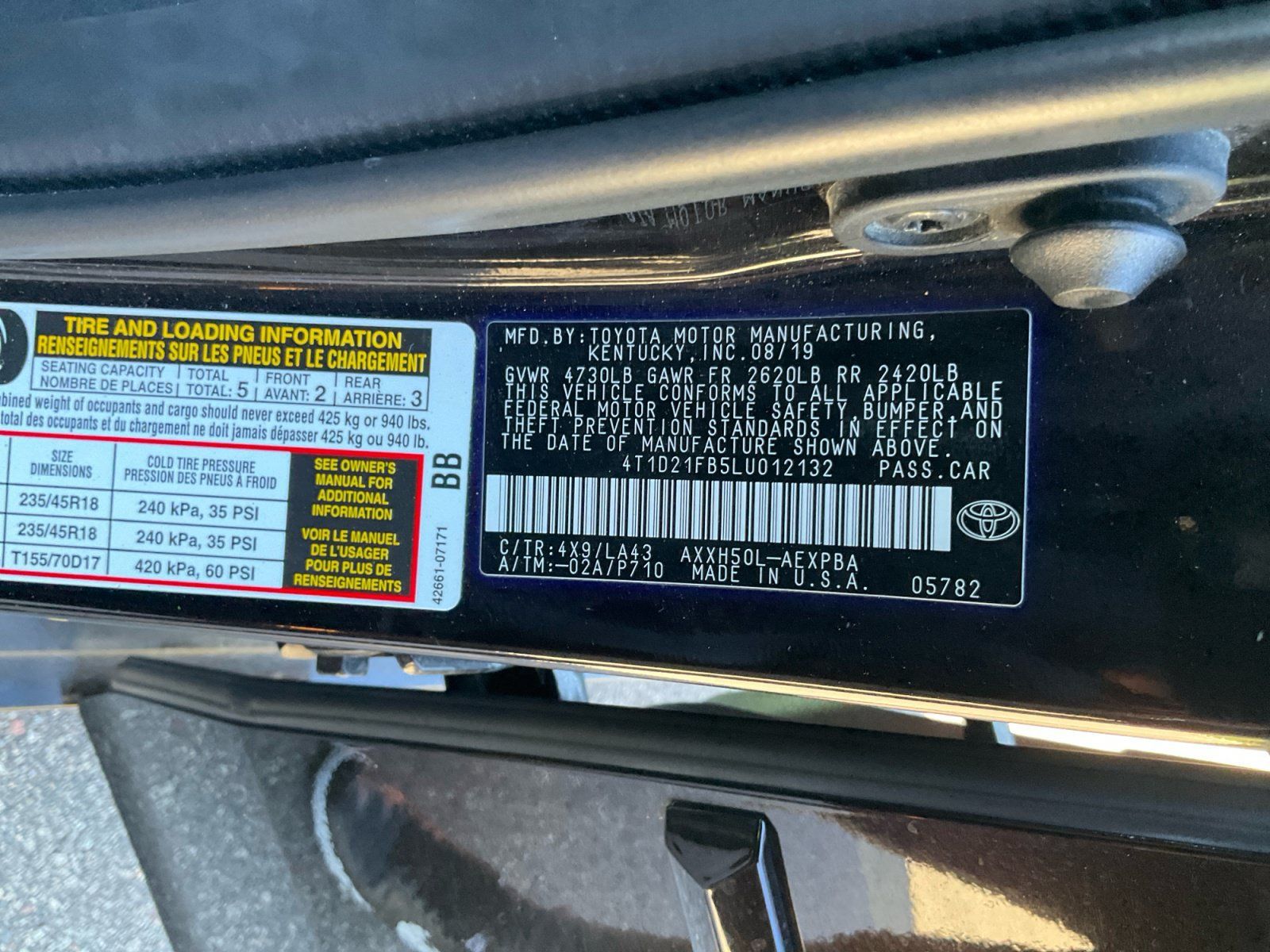 Used 2020 Toyota Avalon Limited w/ Advanced Safety Package FWD image 23