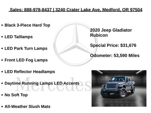 Used 2020 Jeep Gladiator Rubicon w/ LED Lighting Group image 20