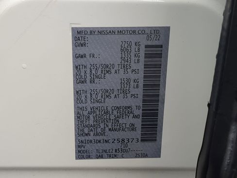 Used 2022 Nissan Pathfinder Platinum w/ Cargo Package image 38