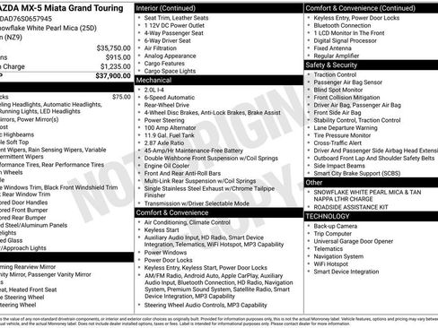 New 2025 MAZDA MX-5 Miata Grand Touring image 4