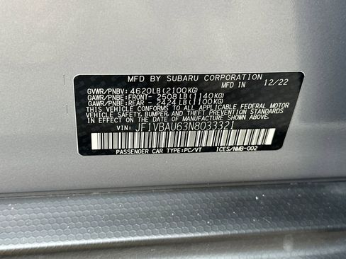 Used 2022 Subaru WRX GT image 37