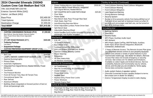 Used 2024 Chevrolet Silverado 2500 Custom w/ Custom Convenience Package AWD/4WD image 30