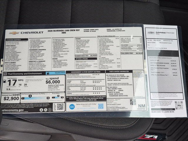 New 2026 Chevrolet Silverado 1500 RST w/ All Star Edition Plus AWD/4WD image 18