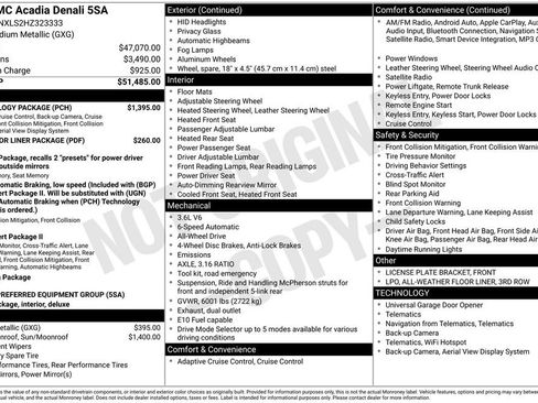 Used 2017 GMC Acadia Denali w/ Technology Package image 22