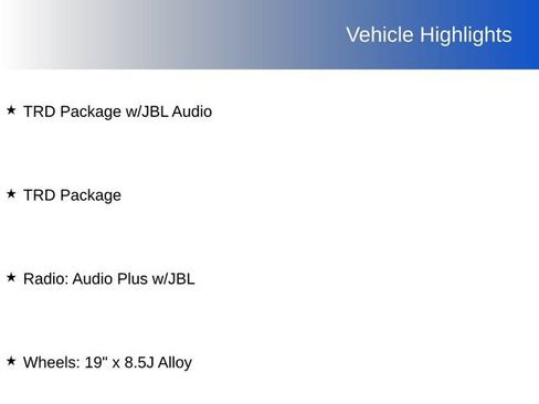 Used 2024 Toyota Camry TRD w/ TRD Package w/JBL Audio image 4