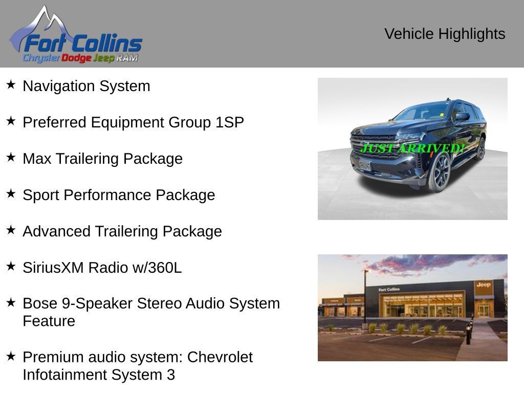 Used 2022 Chevrolet Tahoe RST w/ Sport Performance Package AWD/4WD image 6