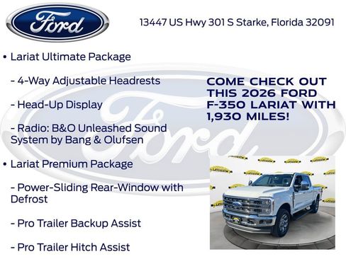 New 2026 Ford F350 Lariat w/ Lariat Ultimate Package AWD/4WD image 30