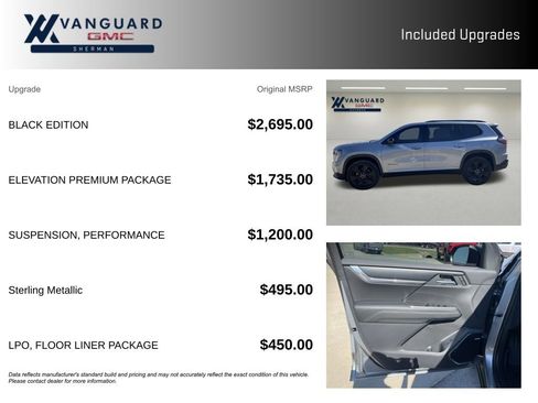 New 2026 GMC Acadia Elevation w/ Black Edition image 9