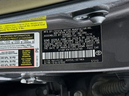 Used 2015 Toyota Camry LE FWD image 12