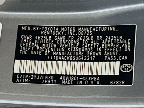 New 2025 Toyota Camry XSE image 30