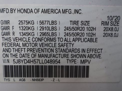 Used 2020 Acura MDX SH-AWD w/ Technology Package image 48