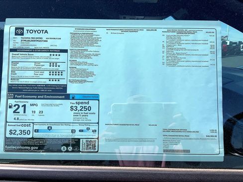 New 2026 Toyota Tacoma TRD Off-Road AWD/4WD image 22