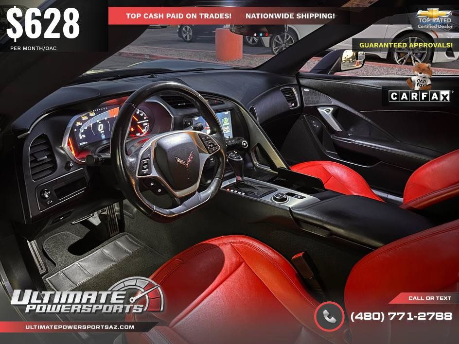 Used 2016 Chevrolet Corvette Stingray Coupe w/ Carbon Flash Badge Package RWD image 79