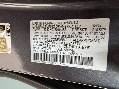 Used 2024 Honda Odyssey EX-L image 36