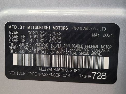 Used 2024 Mitsubishi Mirage ES FWD image 33