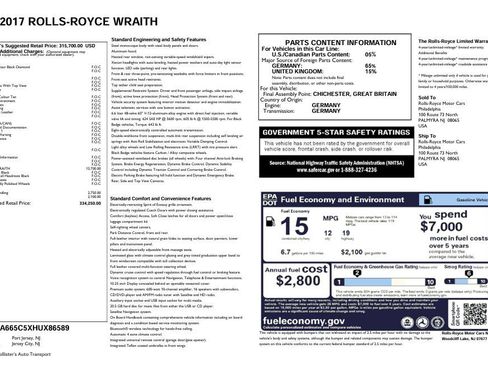 Certified 2017 Rolls-Royce Wraith RWD image 2