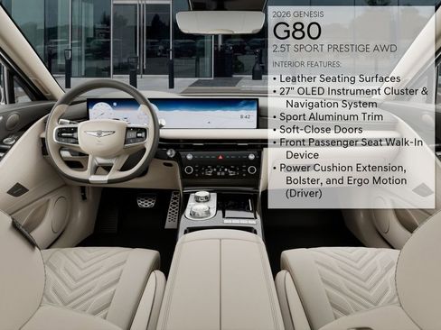 New 2026 Genesis G80 2.5T Sport Prestige AWD/4WD image 17