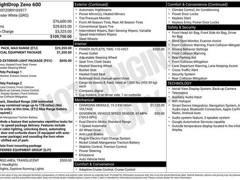 Used 2024 Chevrolet Brightdrop 600 w/ Battery Pack, Max Range AWD/4WD image 16