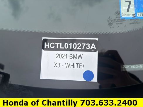 Used 2021 BMW X3 xDrive30i w/ M Sport Package AWD/4WD image 36