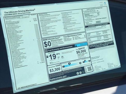 New 2026 BMW M850i xDrive w/ Driving Assistance Package AWD/4WD image 18