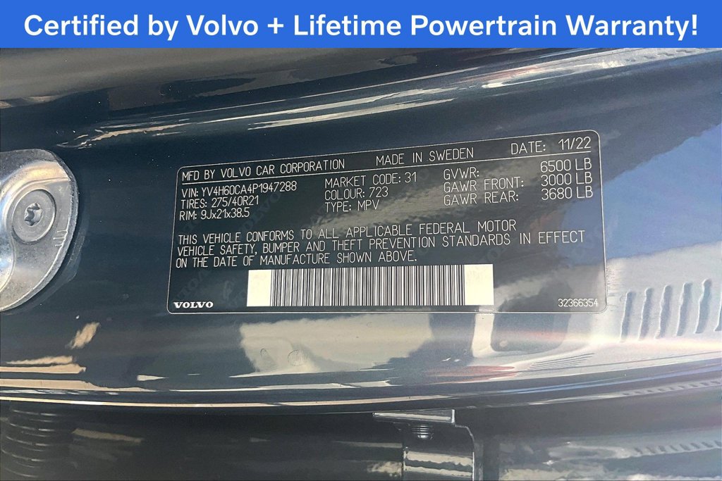 Certified 2023 Volvo XC90 T8 Ultimate w/ Protection Package Premier AWD/4WD image 47