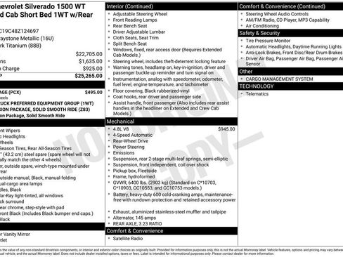 Used 2008 Chevrolet Silverado 1500 W/T w/ LS Package RWD image 6