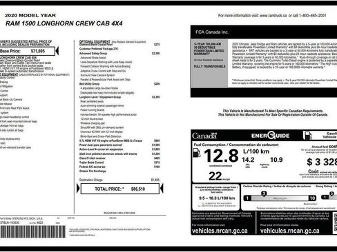 Used 2020 RAM 1500 Longhorn image 26